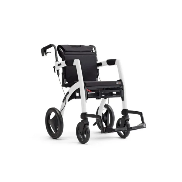 ROLLATOR Convertible en FAUTEUIL ROULANT ROLLZ MOTION blanc Mobio