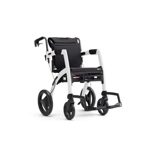 ROLLATOR Convertible en FAUTEUIL ROULANT ROLLZ MOTION blanc Mobio