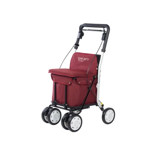 CADDIE DE COURSES ROLLATOR CARLETT LETT800 ROUGE MOBIO