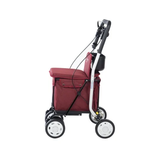 CADDIE DE COURSES ROLLATOR CARLETT LETT800 ROUGE MOBIO