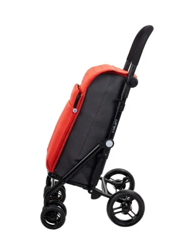 Chariot de course, caddie de course Carlett Shopping LETT439 Rouge Mobio