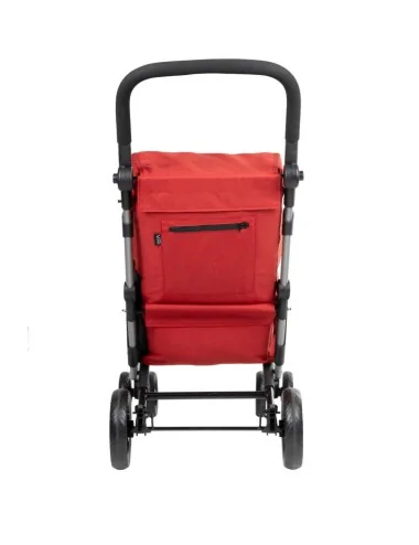 Chariot de course, caddie de course Carlett Shopping LETT475 Rouge Mobio