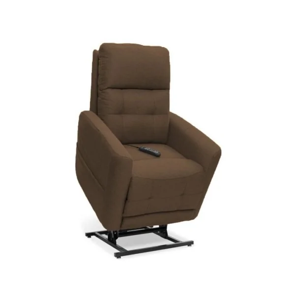 FAUTEUIL RELEVEUR LINO CHOCOLAT MICRO LIN 2 MOTEURS EMICONFORT