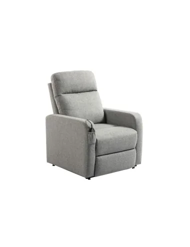 Fauteuil releveur Elyne gris 1 ou 2 moteurs micro-lin EMICONFORT