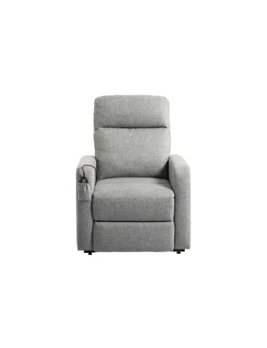 Fauteuil releveur Elyne gris 1 ou 2 moteurs micro-lin EMICONFORT