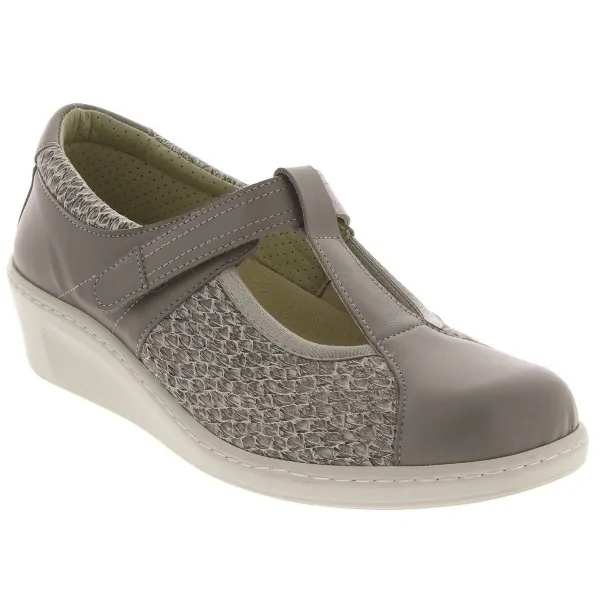 Chaussures orthopédiques pour femme CHUT SAMIA gris PODOWELL