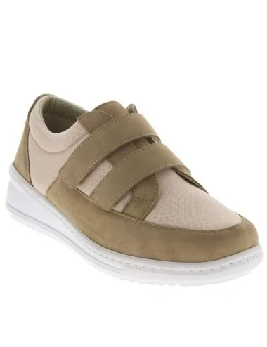 Sneakers baskets pour femme CHUT SUZIE PODOWELL Beige vue de côté