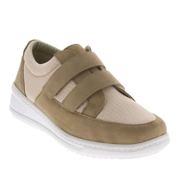 Sneakers baskets pour femme CHUT SUZIE PODOWELL Beige vue de côté