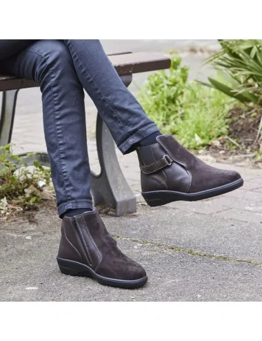 Chaussures orthopédiques bottines chut syrielle chocolat PODOWELL