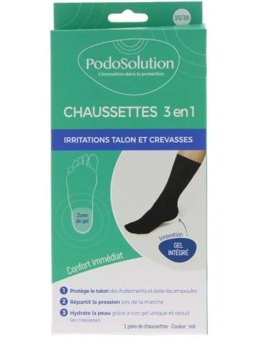 Chaussettes protection talon noir podosolution podowell