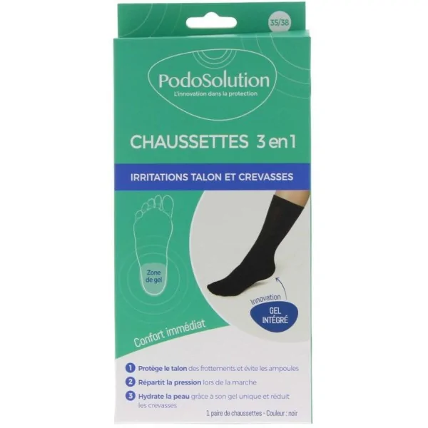 Chaussettes protection talon noir podosolution podowell