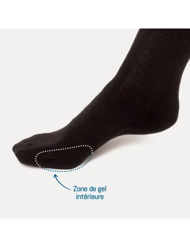 Chaussettes de protection pour Hallux Valgus Noir PodoSolution Podowell