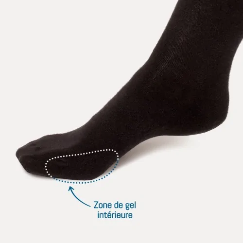 Chaussettes de protection pour Hallux Valgus Noir PodoSolution Podowell