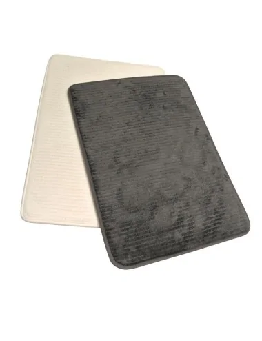 Tapis de bain bain Sécure Plus Gris et blanc