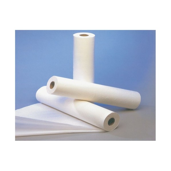 PACK DE 9 ROULEAUX DE DRAPS D'EXAMEN GAUFRÉS BLANCS 50x35 CM MEDISTOCK