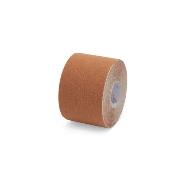 BANDE K TAPE ROSE FUSCHIA 5m x 50mm marron clair SISSEL