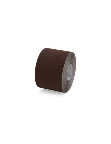 BANDE K TAPE ROSE FUSCHIA 5m x 50mm marron très foncé SISSEL