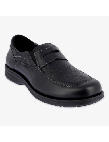 Mocassin orthopédique homme HUGO noir PODOWELL