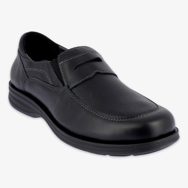 Mocassin orthopédique homme HUGO noir PODOWELL