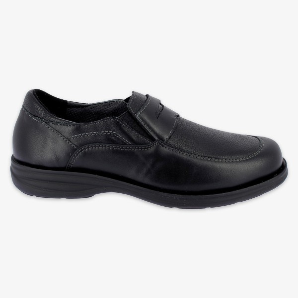 Mocassin orthopédique homme HUGO noir PODOWELL