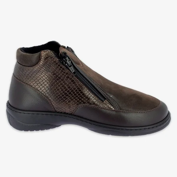 Chaussures orthopédiques bottines chut Marjorie Marron PODOWELL