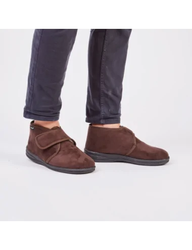 Chausson montant pour homme BASILE Marron PODOWELL