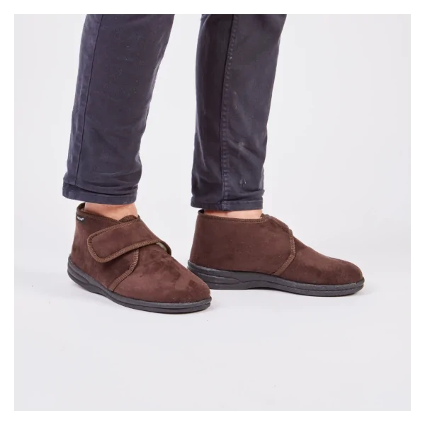 Chausson montant pour homme BASILE Marron PODOWELL