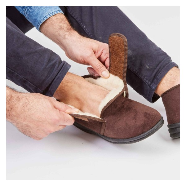 Chausson montant pour homme BASILE Marron PODOWELL