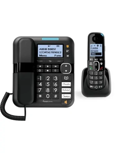 Téléphone senior fixe avec et sans fils Ensemble Big Tel Combo 1580 Identités