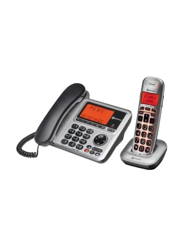 Téléphone fixe avec et sans fil pour seniors Ensemble Combi Big Tel 1480 Identités