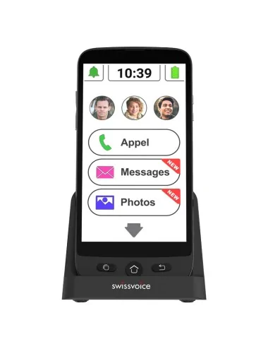 Téléphone portable pour senior Smartphone Swissvoice G55 Identités