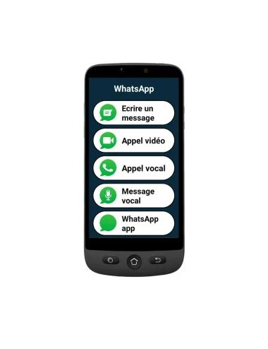 Téléphone portable pour senior Smartphone Swissvoice G55 Identités