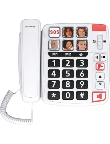 Téléphone filaire pour sénior Téléphone Swissvoice Xtra 1110 identités