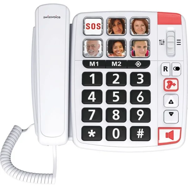 Téléphone filaire pour sénior Téléphone Swissvoice Xtra 1110 identités