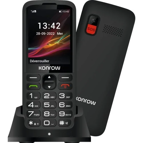 Téléphone mobile pour sénior Konrow identités