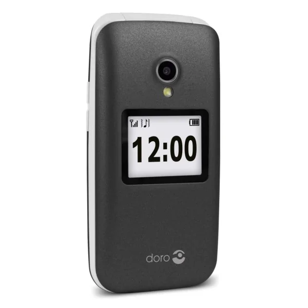 Téléphone Mobile à clapet DORO 2424 - graphite/blanc - 2G