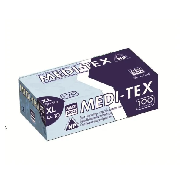 GANT D'EXAMEN LATEX NON POUDRÉ MEDISTOCK A1406 A1407 A1408 A1409 A1410