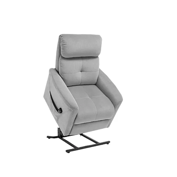 Fauteuil releveur bruges gris clair seniortys 2 moteurs MEDTRADE