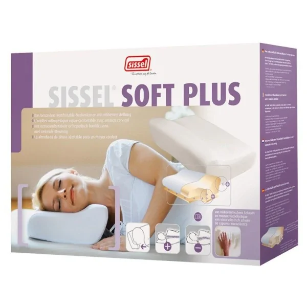 Oreiller à mémoire de forme soft plus avec taie SISSEL